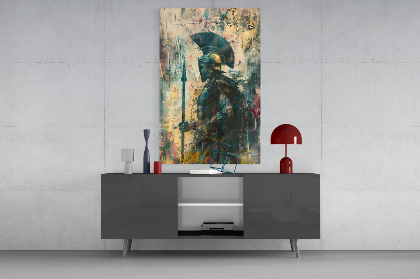 Gladiator Glass Wall Art || Designer Collection