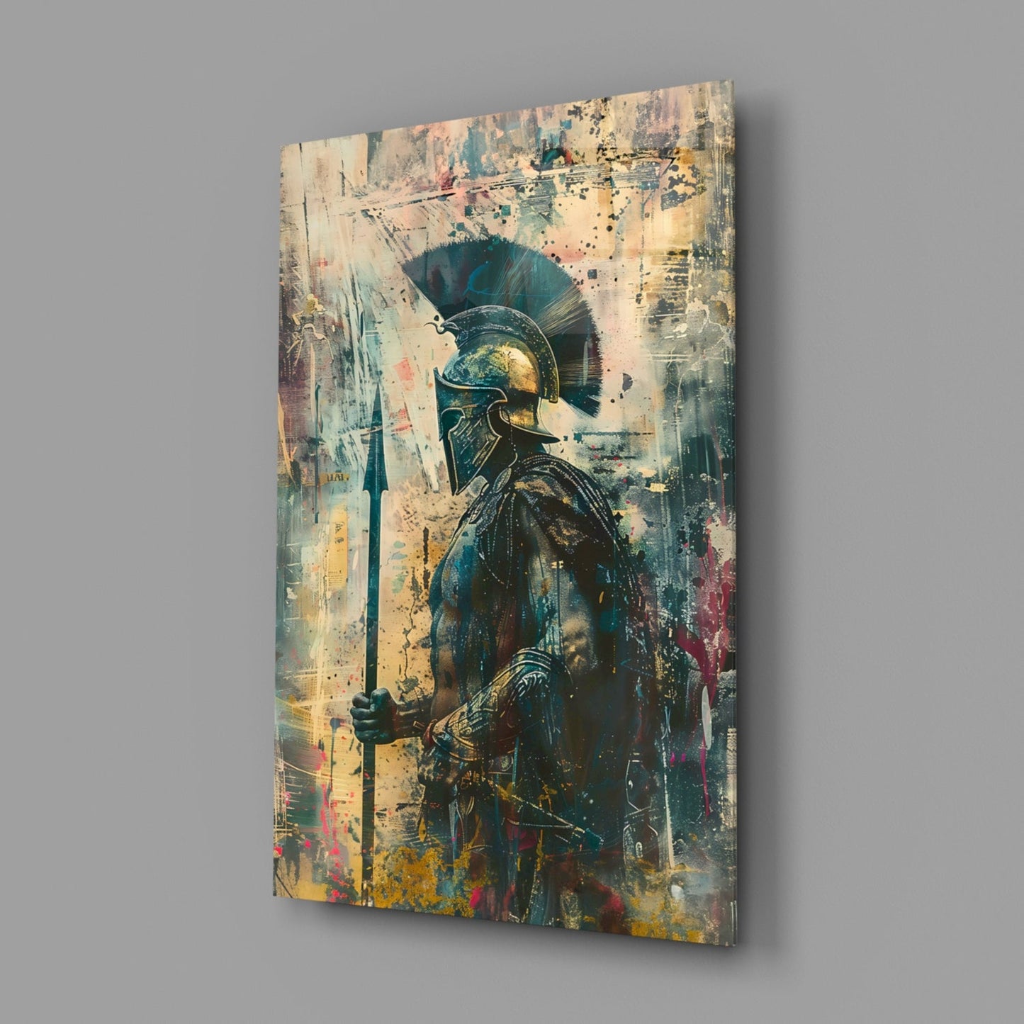 Gladiator Glass Wall Art || Designer Collection