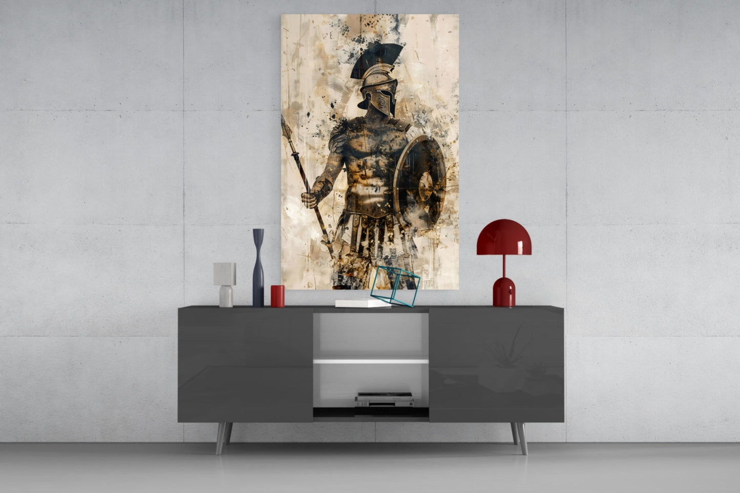 Gladiator Glass Wall Art || Designer Collection