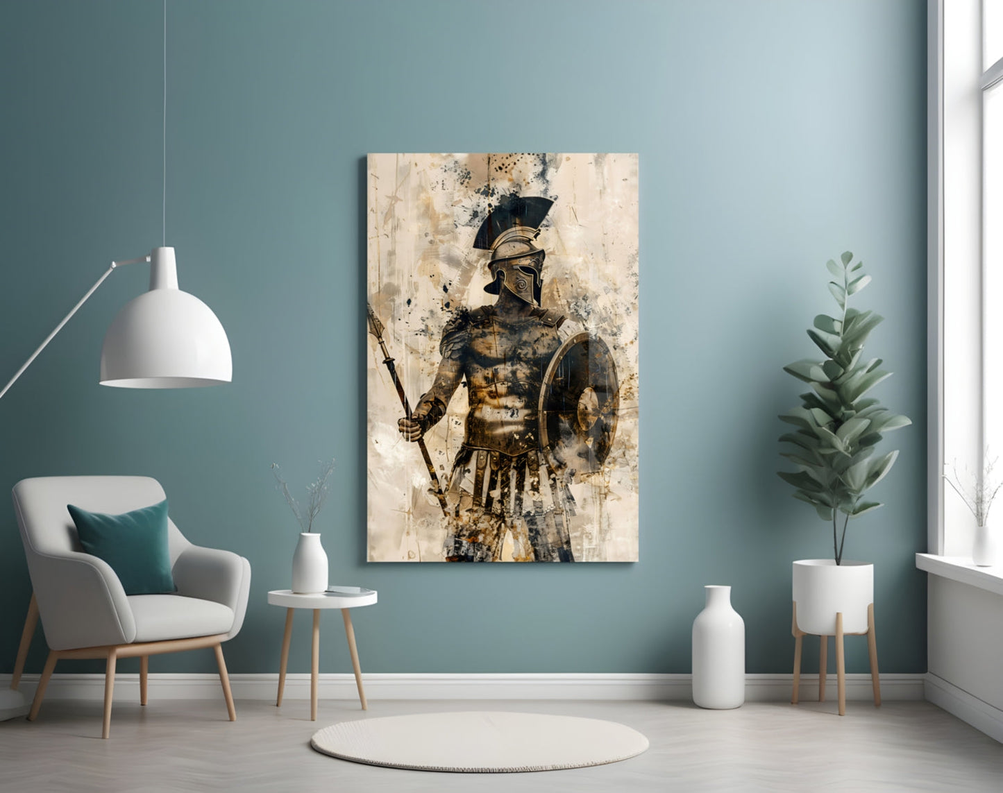 Gladiator Glass Wall Art || Designer Collection