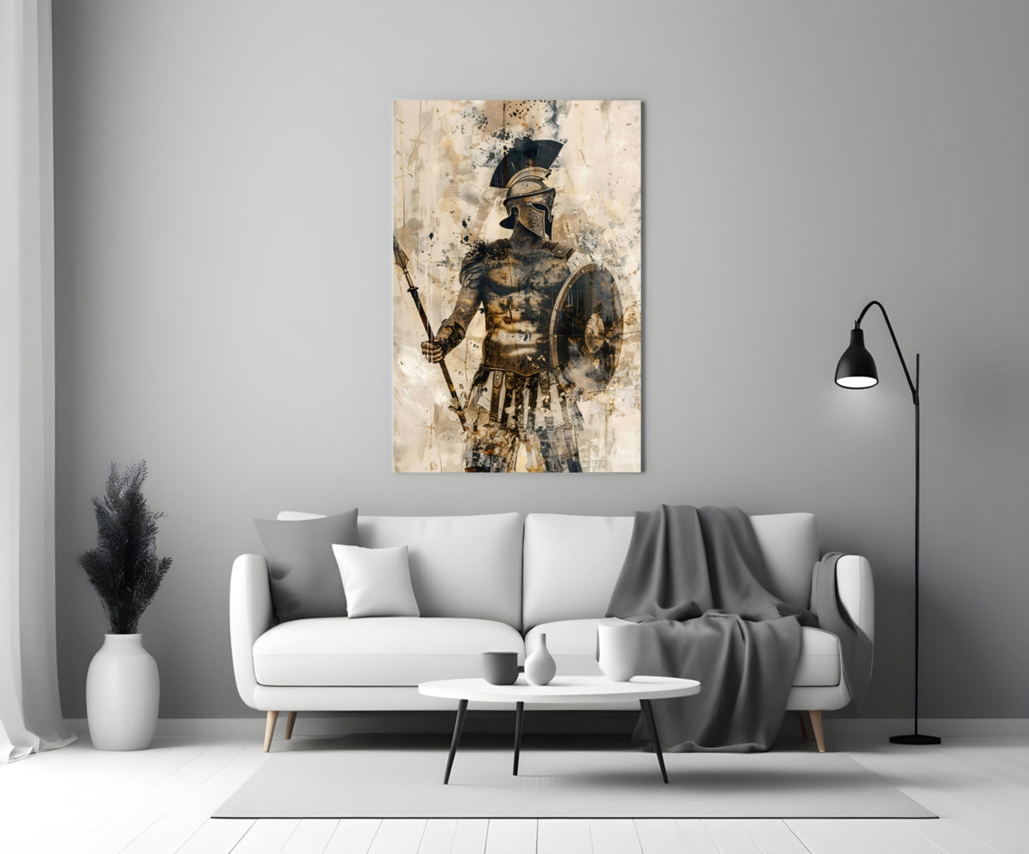 Gladiator Glass Wall Art || Designer Collection