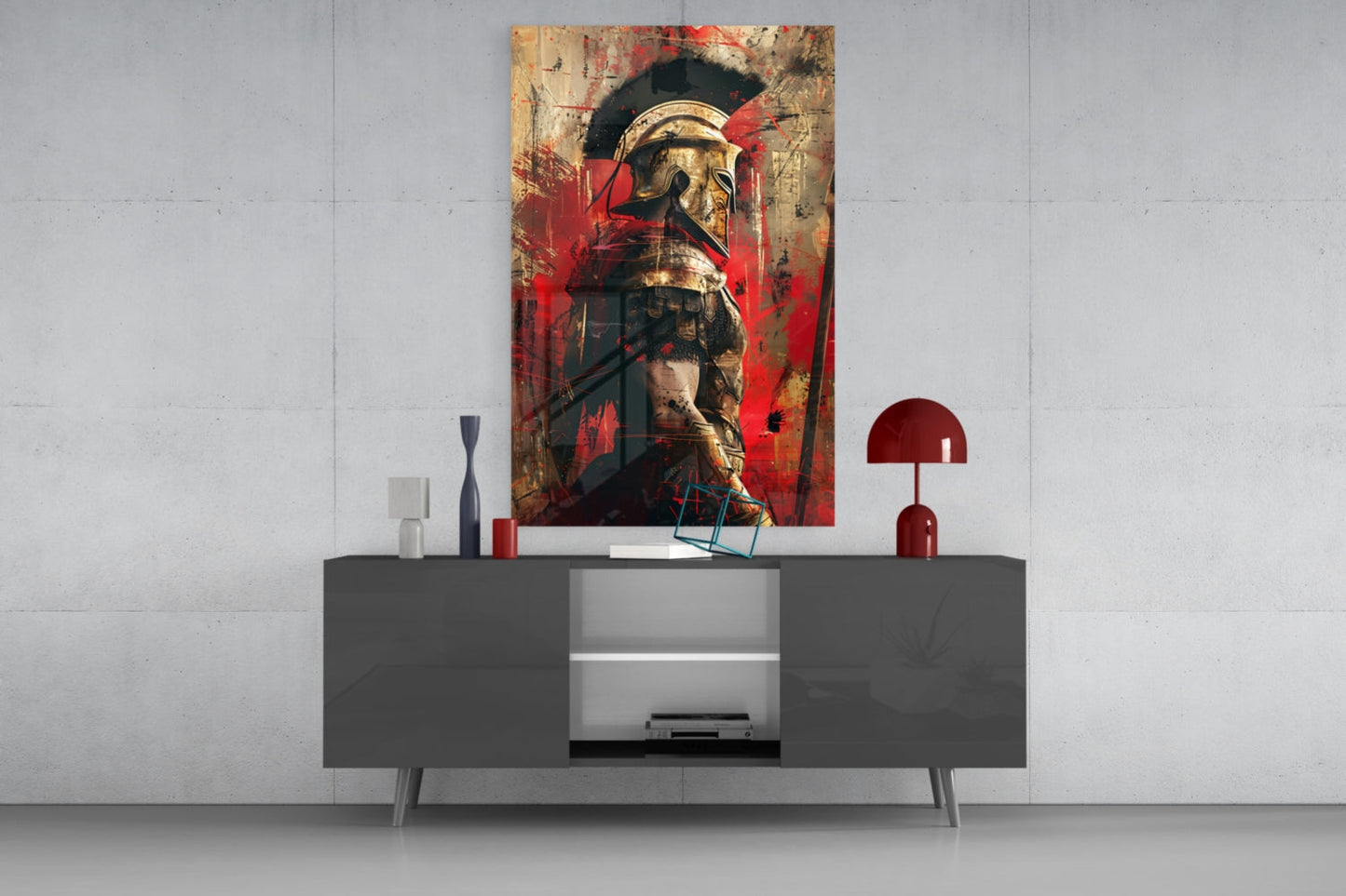 Gladiator Glass Wall Art || Designer Collection