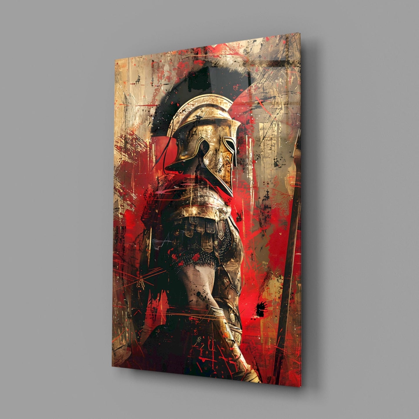 Gladiator Glass Wall Art || Designer Collection