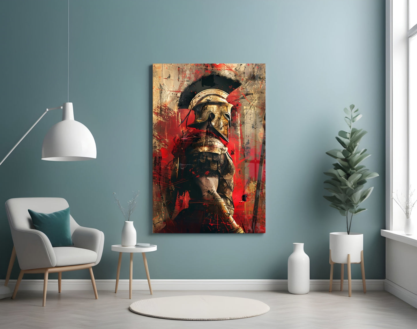 Gladiator Glass Wall Art || Designer Collection