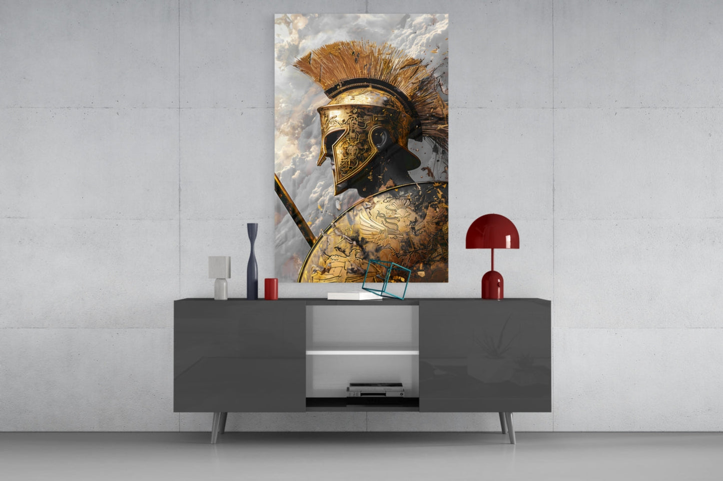 Gladiator Glass Wall Art || Designer Collection