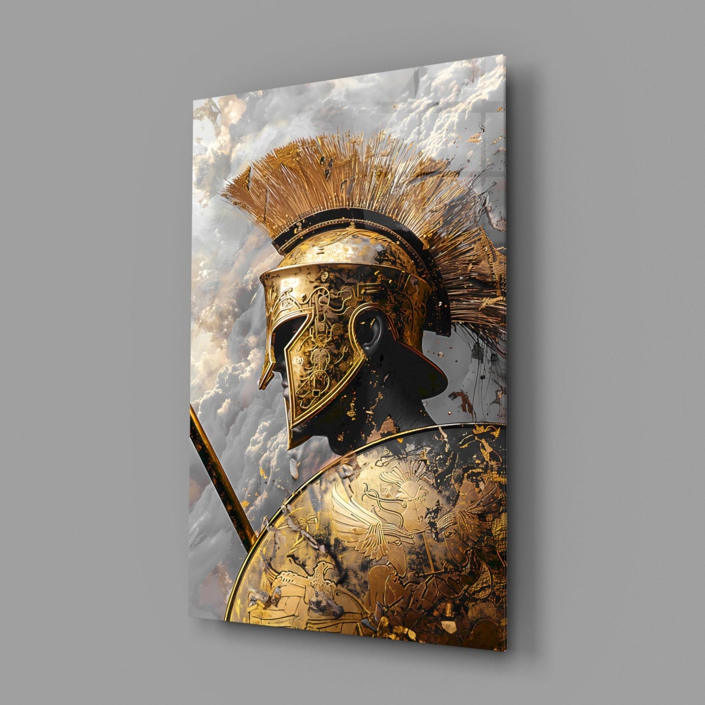 Gladiator Glass Wall Art || Designer Collection