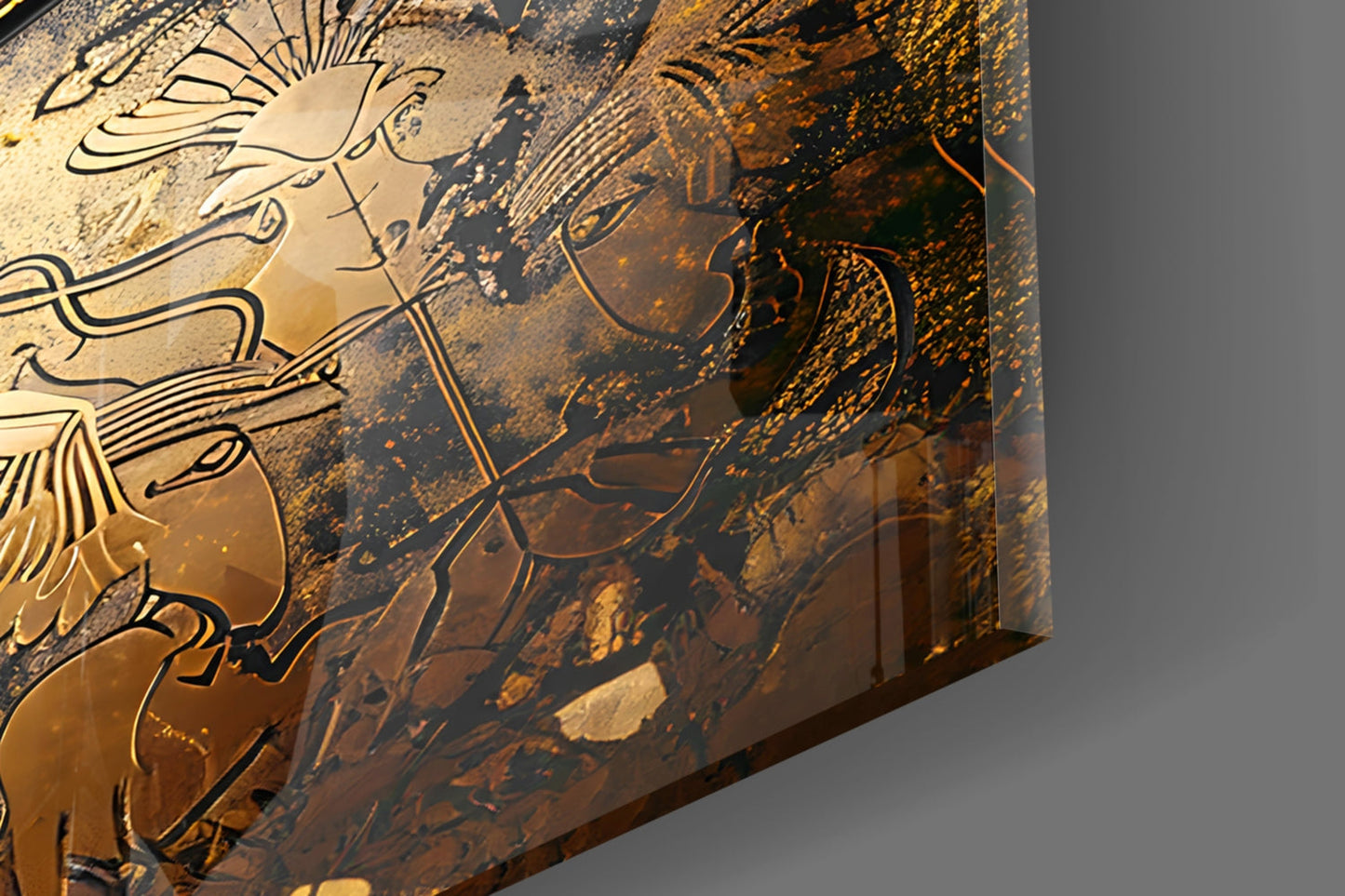 Gladiator Glass Wall Art || Designer Collection