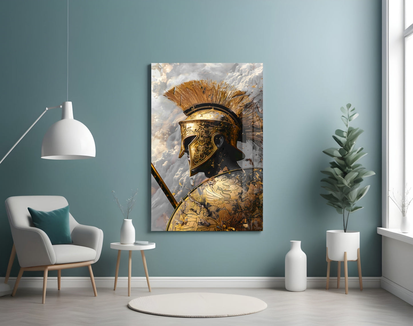 Gladiator Glass Wall Art || Designer Collection