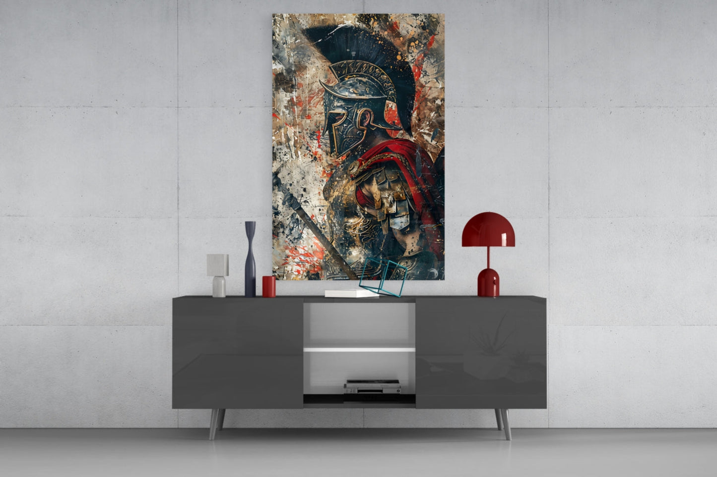 Gladiator Glass Wall Art || Designer Collection