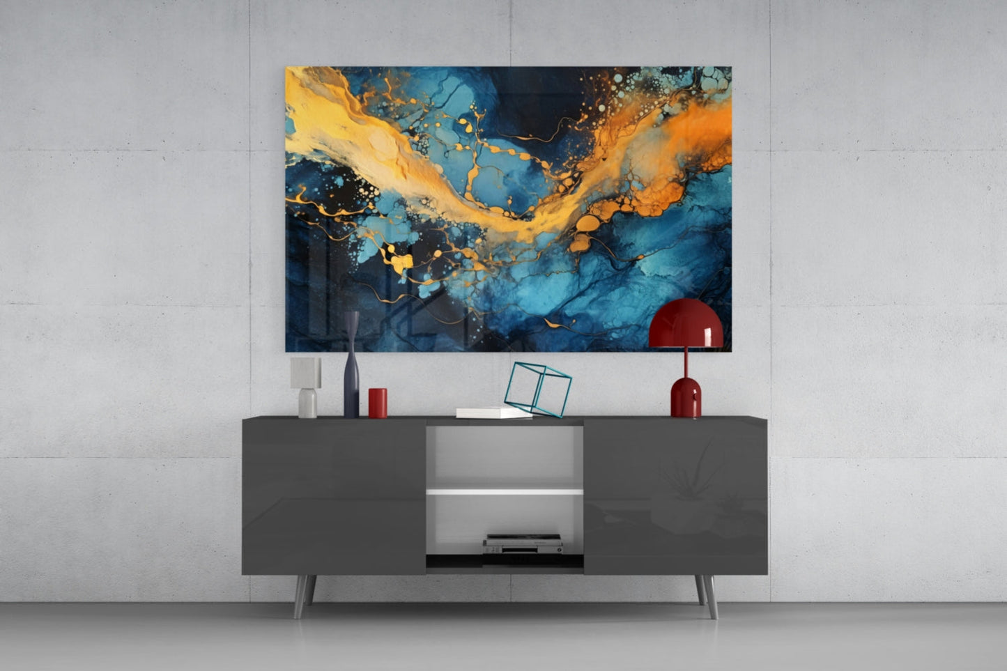 Marble Glass Wall Art || Designer Collection