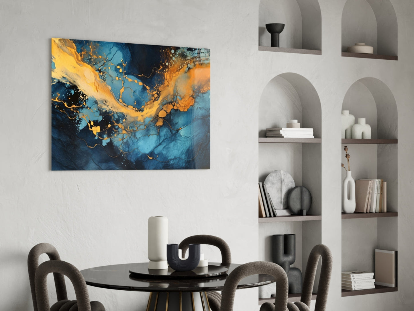 Marble Glass Wall Art || Designer Collection