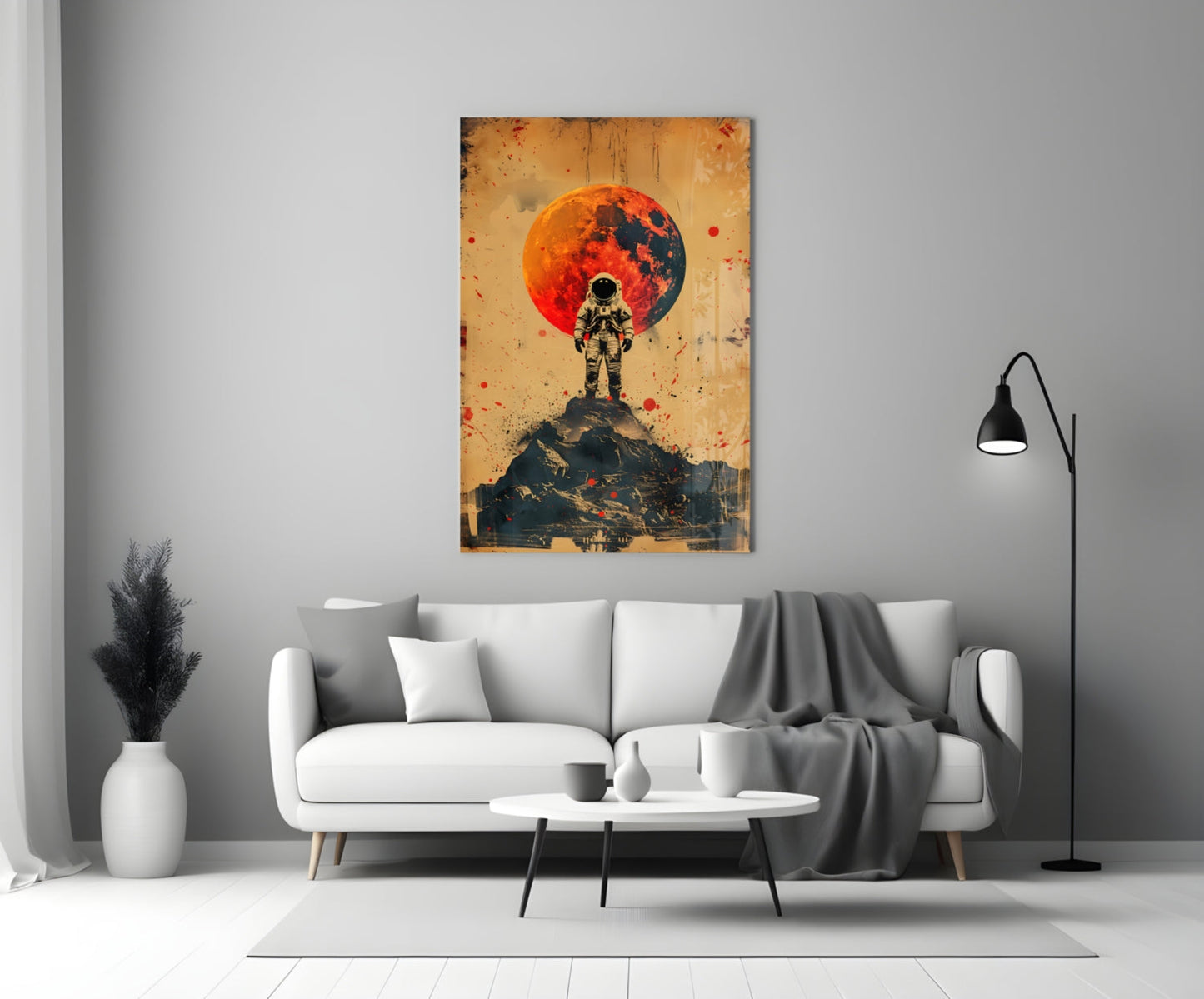 Astronaut Glass Wall Art || Designer Collection