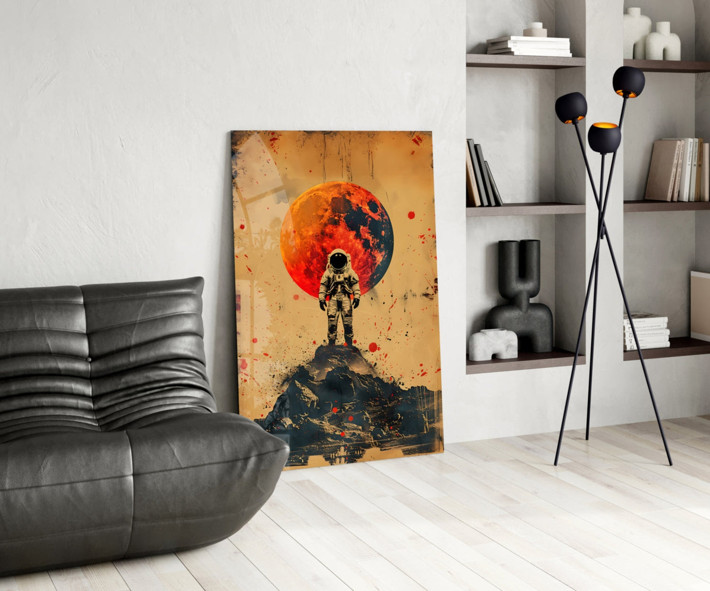 Astronaut Glass Wall Art || Designer Collection