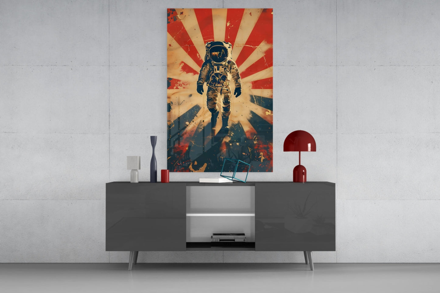 Astronaut Glass Wall Art || Designer Collection