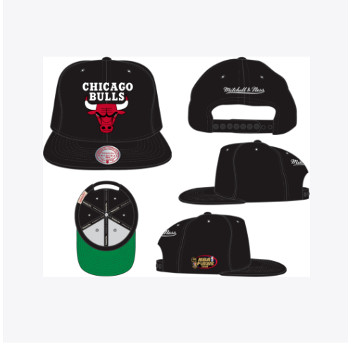 Chicago Bulls - NBA Top Spot Snapback Black Hat