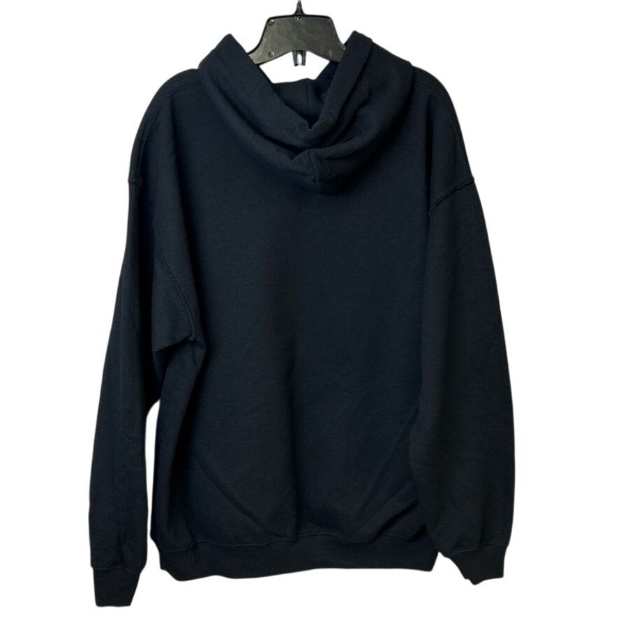 New Hand Printed Mens Large Texas Rebel Alliance Bird Anti-Ice Protest Hoodie