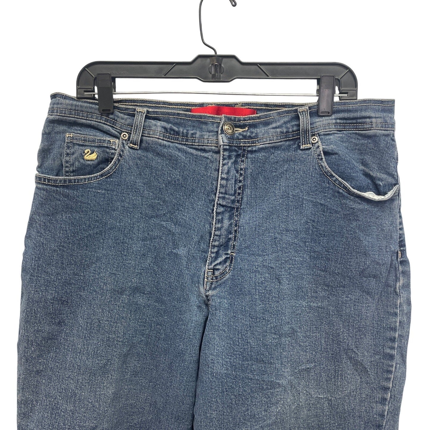 Gloria Vanderbilt Plus Size 18 Short Stretch Cotton Blend Denim Blue Jeans