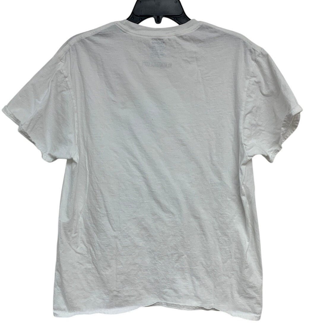 New Hand Printed Adult Large Totally Rad Radish Veggie Short Sleeve Tee Shirt