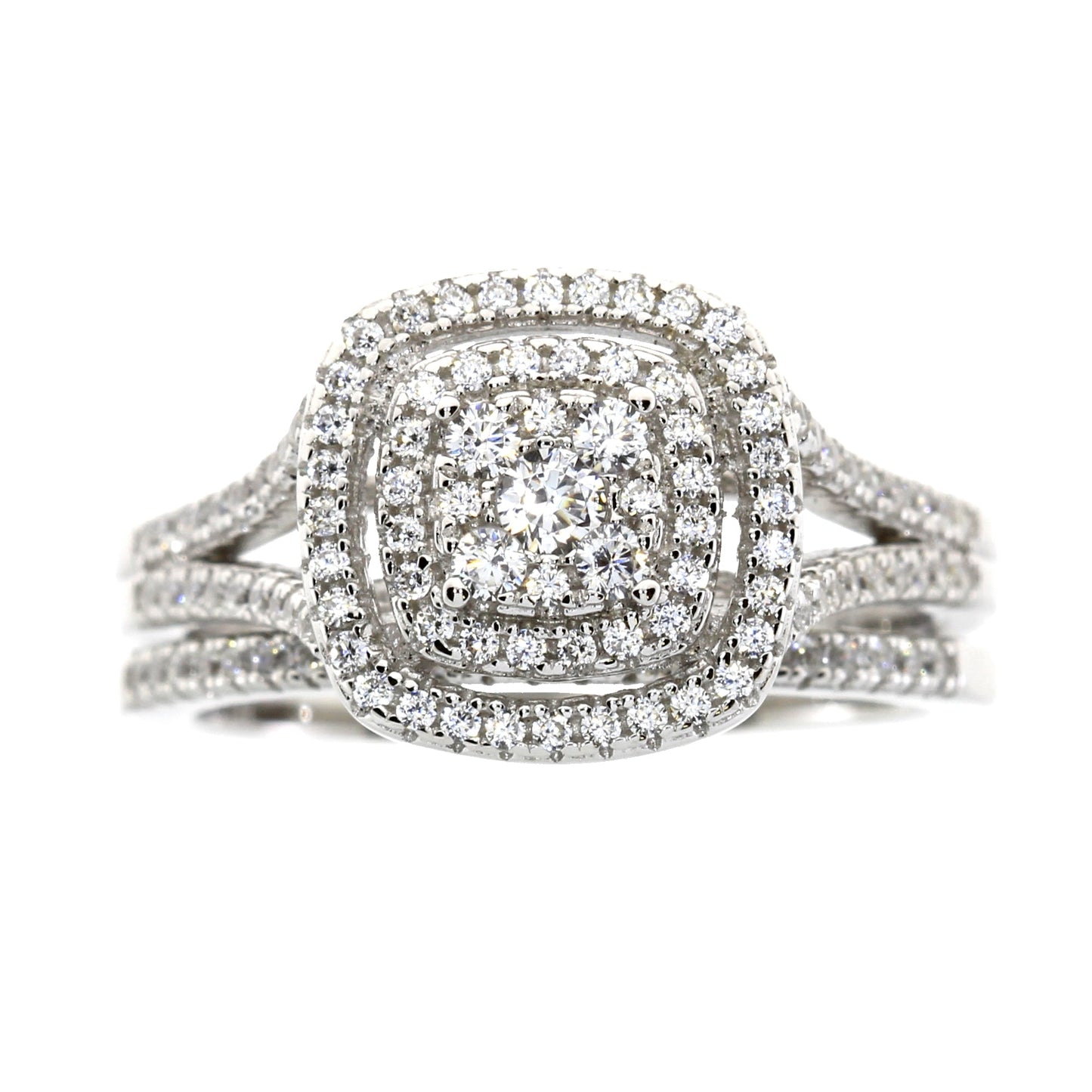 Cubic Zirconium CZ SS Bridal Sterling Silver