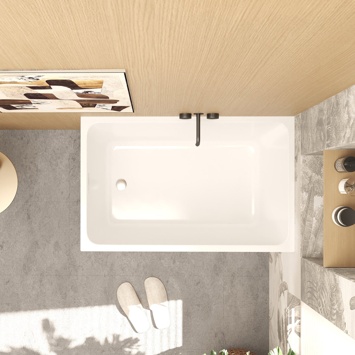 43" Acrylic Freestanding Bathtub