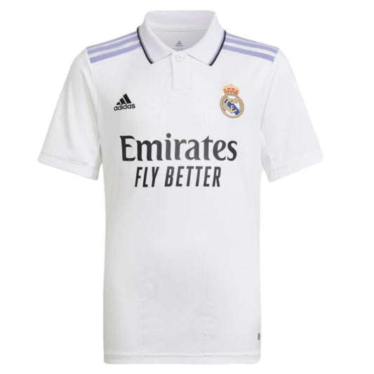 adidas Youth Soccer Real Madrid 22/23 Home Jersey (as1 Alpha x_l Regular Youth X-Large) White