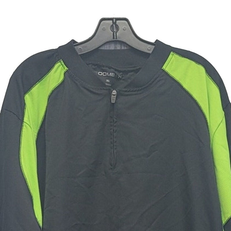 Boombah Mens XL PolySpandex Long Sleeve Quarter Zip Pullover Jacket w Side Zip