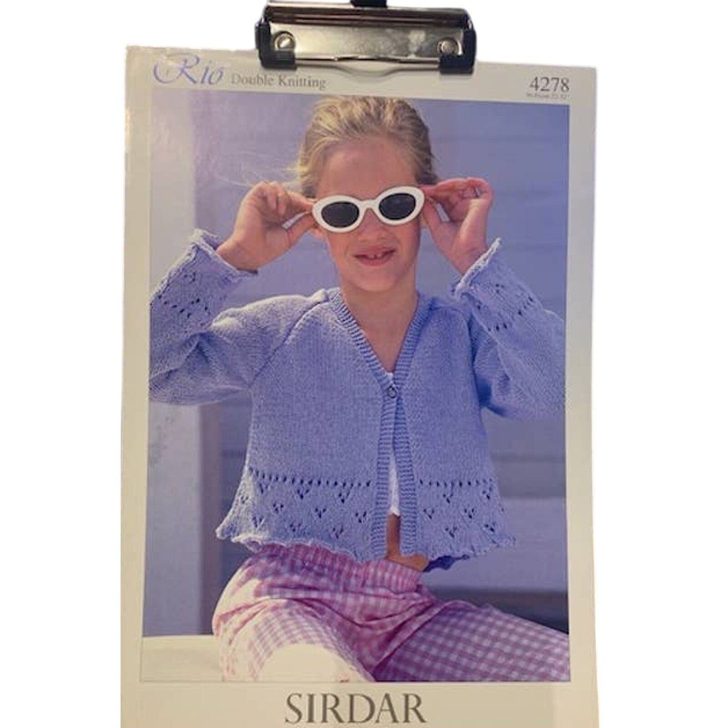 New Sirdar 4278 Rio Girls Cropped Cardigan Sweater Double Knitting Pattern