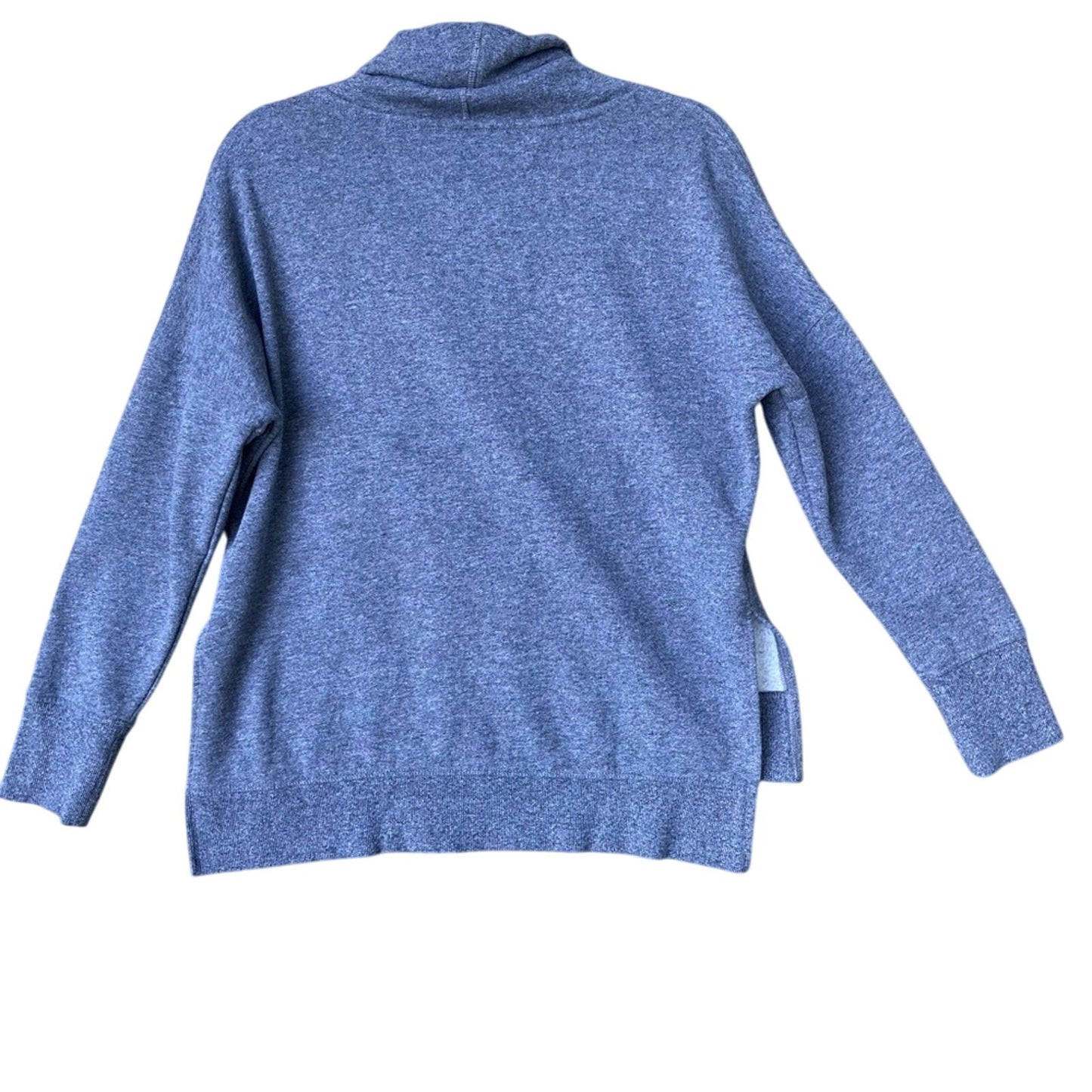 Calvin Klein Womens Small Cotton Blend Long Sleeve Cropped Cowl Neck Sweatshirt