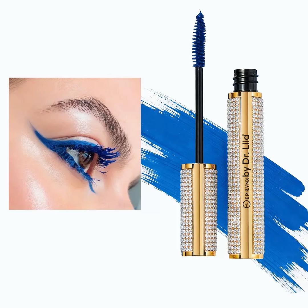 Mega Volume Vegan Mascara – Smudge-Proof with Handmade Diamond Case