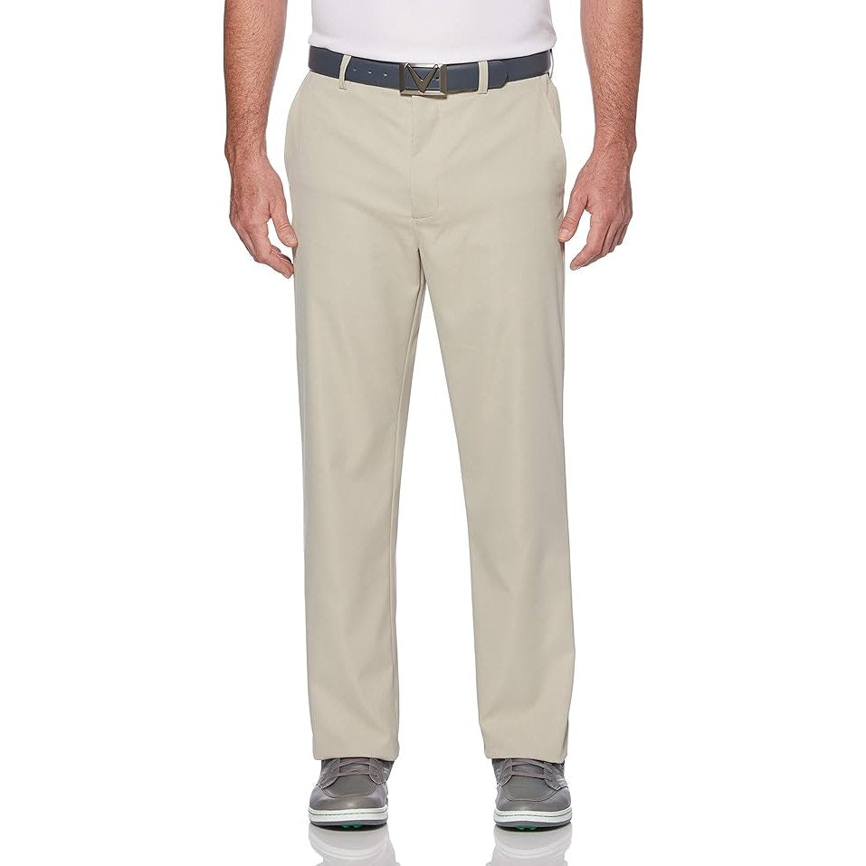 Callaway Mens 36 X 32 Khaki Pro Spin Stretch Active Waistband Golf Pants