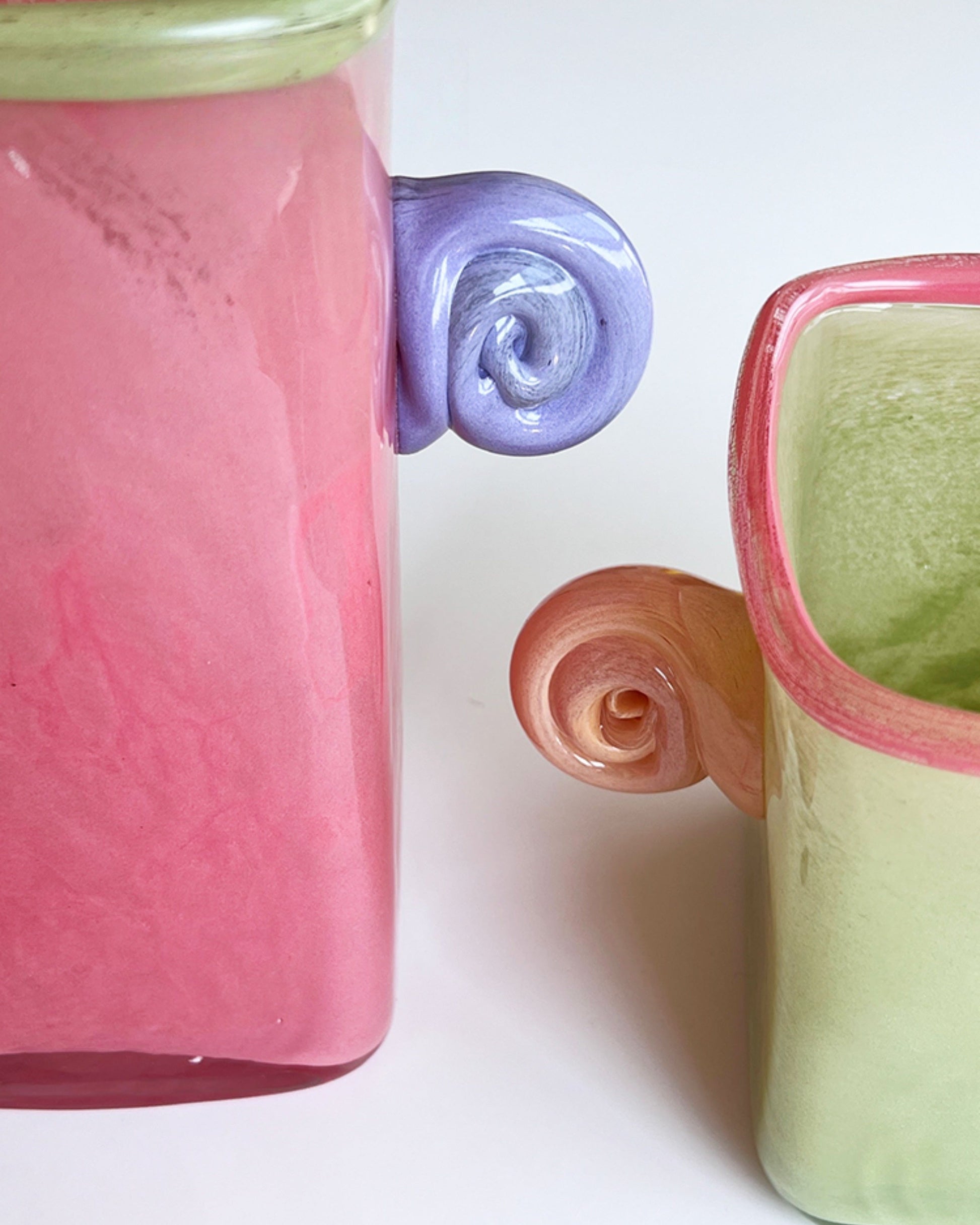 Retro Ear Handle Glass Vase-1