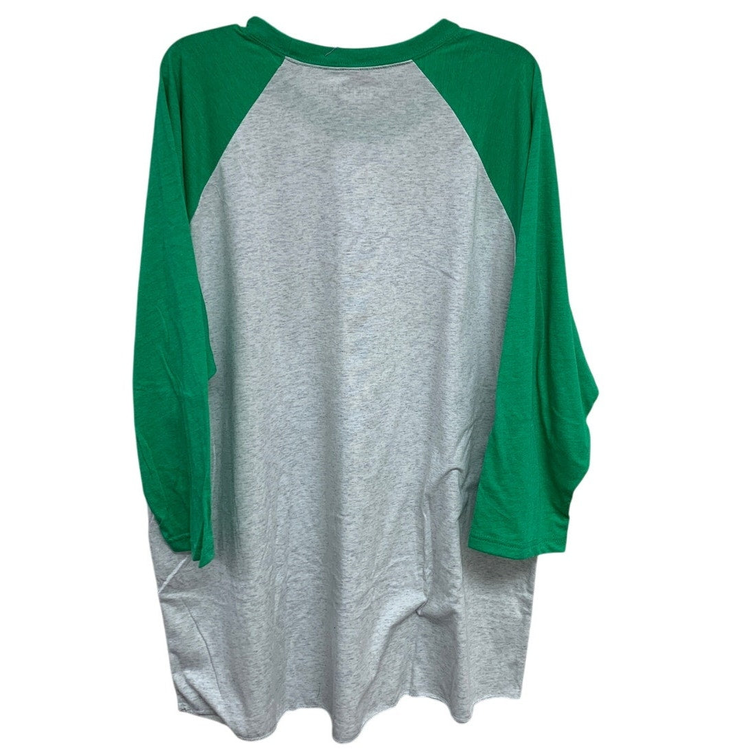 New Hand Printed Womens 3XL The Grinch's Party Planning Service Long Sleeve Tee