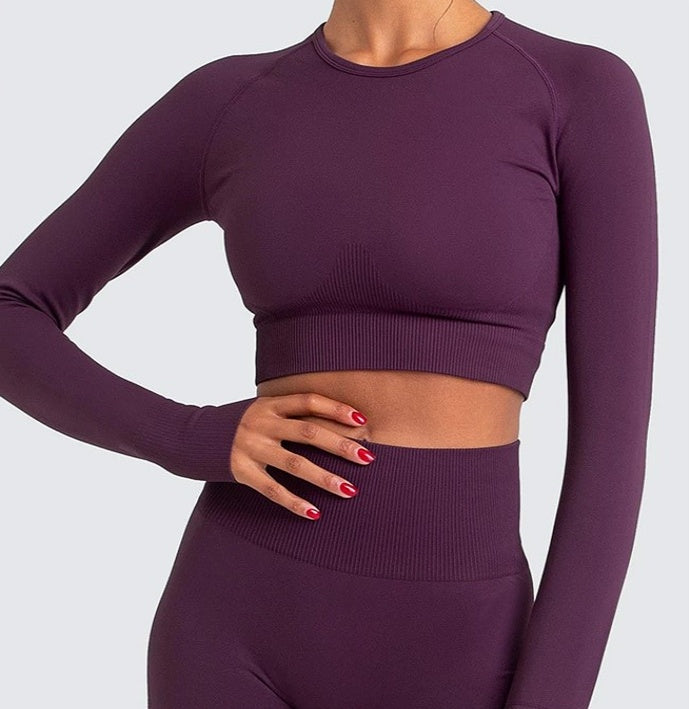 2-Piece Seamless High Elastic Yoga Suit