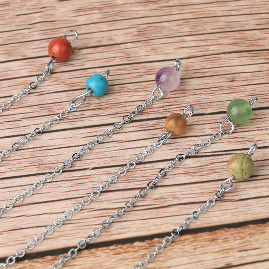 Semi-precious Stone Pendant Healing Crystal Point Pendulum Wicca Meditation Chakra