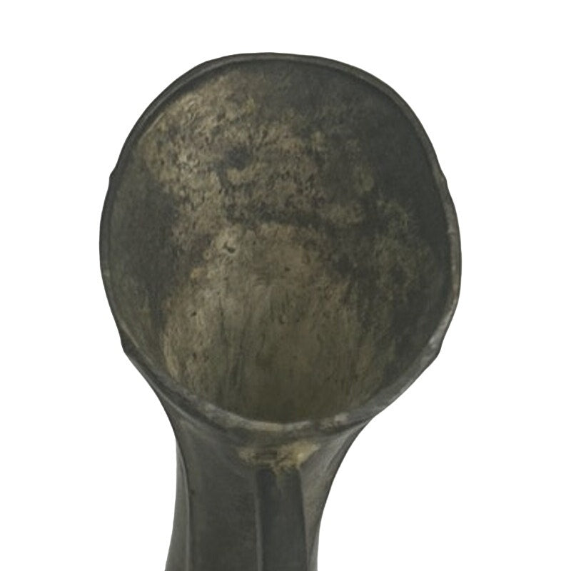 Vintage Silver Plated Tarnished Patina Scrollwork Bud Vase Mini Pitcher w Handle