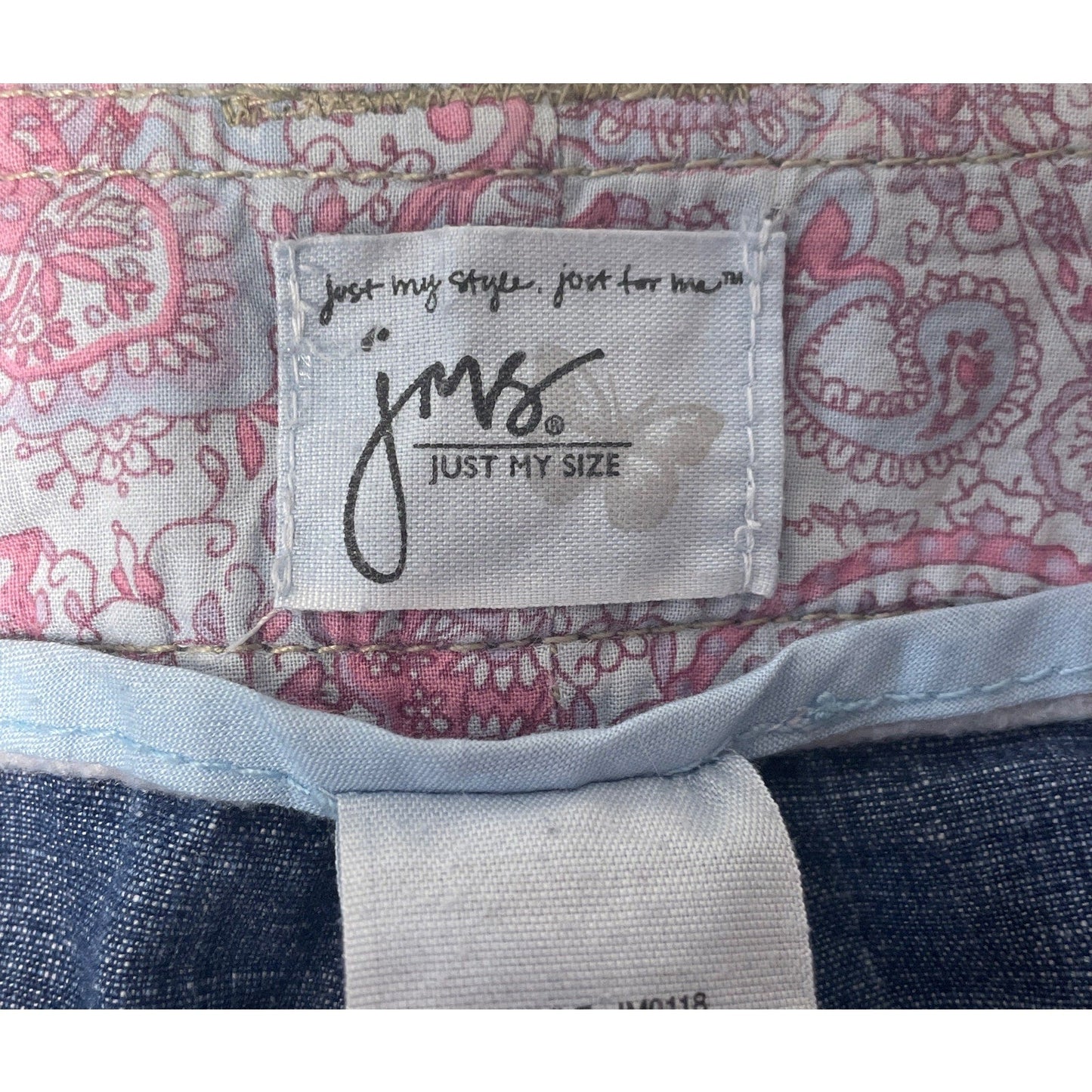 JMS Womens Size 18W 100% Cotton Roll Up Leg Lightweight Denim Blue Jeans