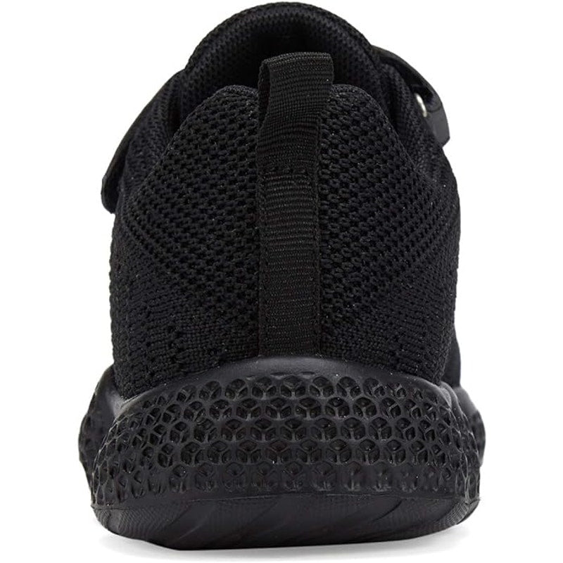 New Santiro Boys Size 11.5 Black Hook Loop Slide On Lightweight Sneaker Shoes