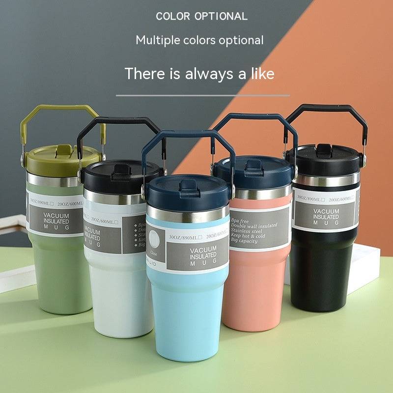 Stainless Steel Travel Coffee Tumbler – Insulated Car Cup with Cover (20/30 oz)-0