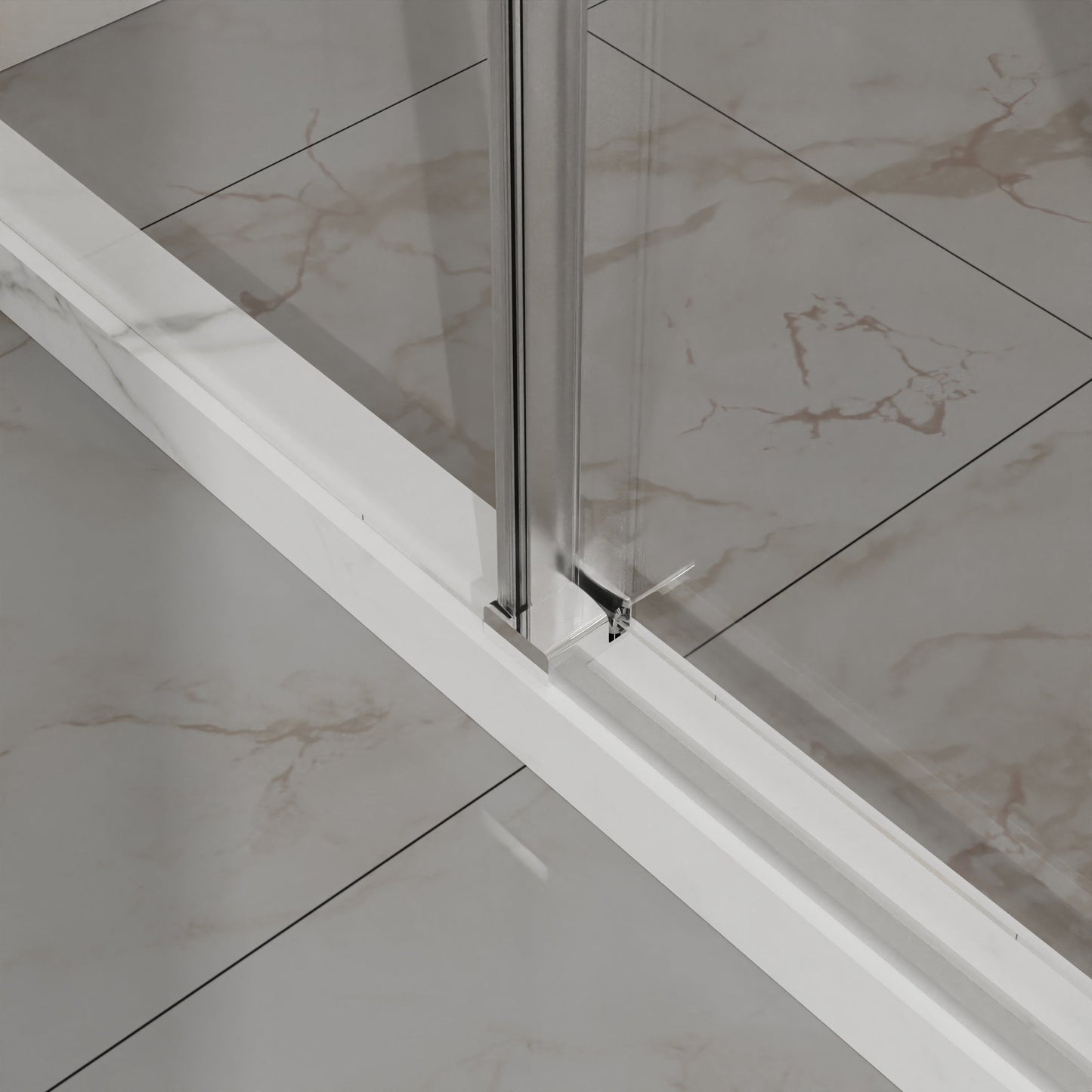 Goodyo Frameless Shower Door - 48" W x 72" H