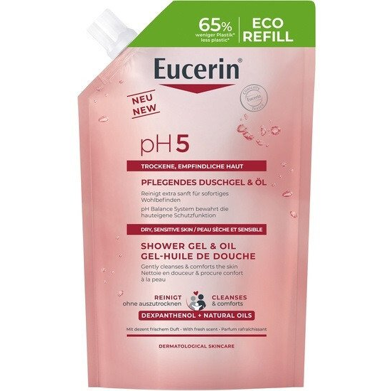 Eucerin pH5 Olajtusfürdő Gél Öko-Utántöltő - 400 ml-0