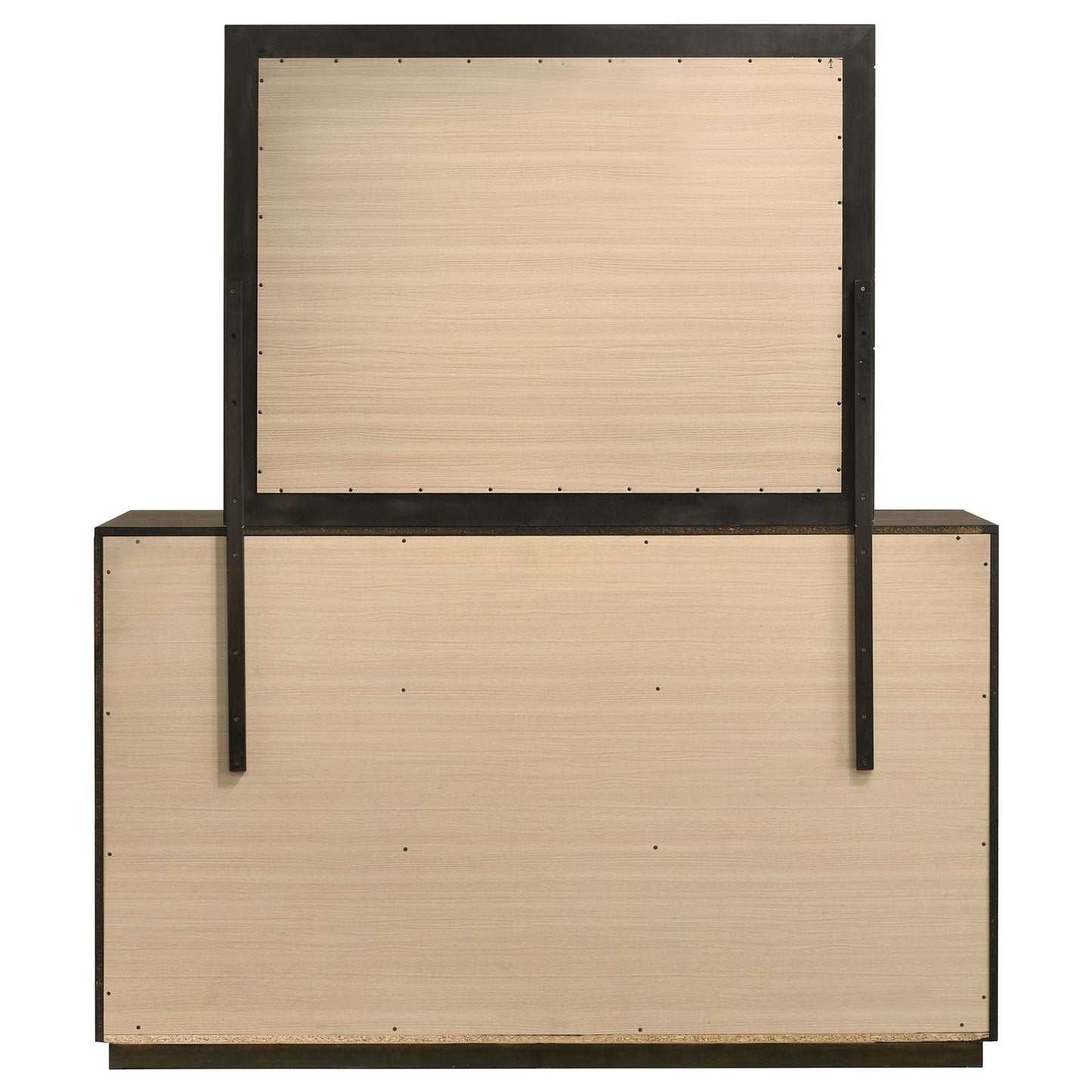 Atlas 7-drawer Bedroom Dresser and Mirror Set Dark Oak