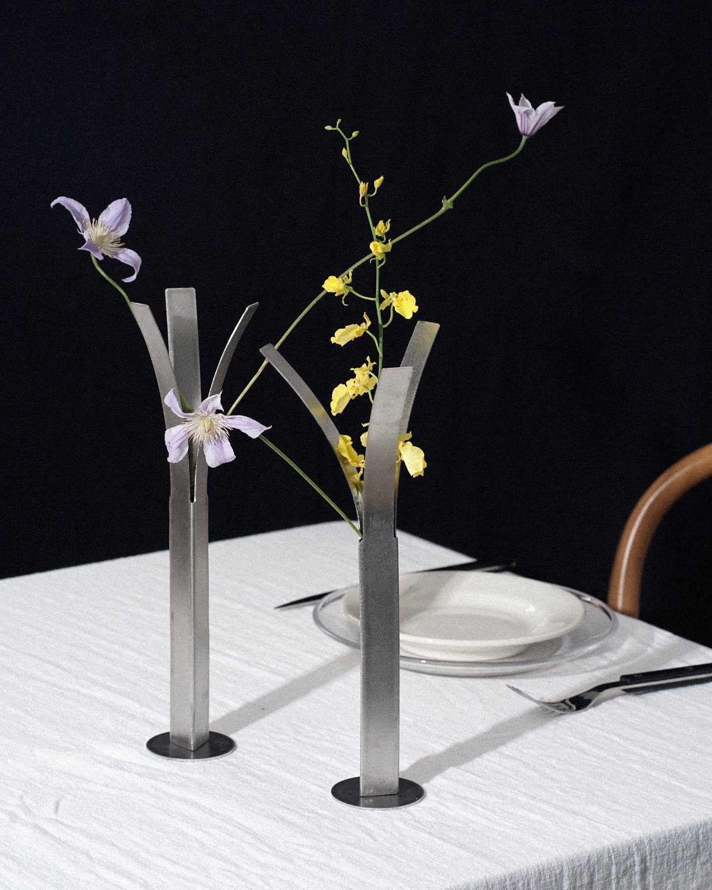Minimalist Stainless Steel Vase-0