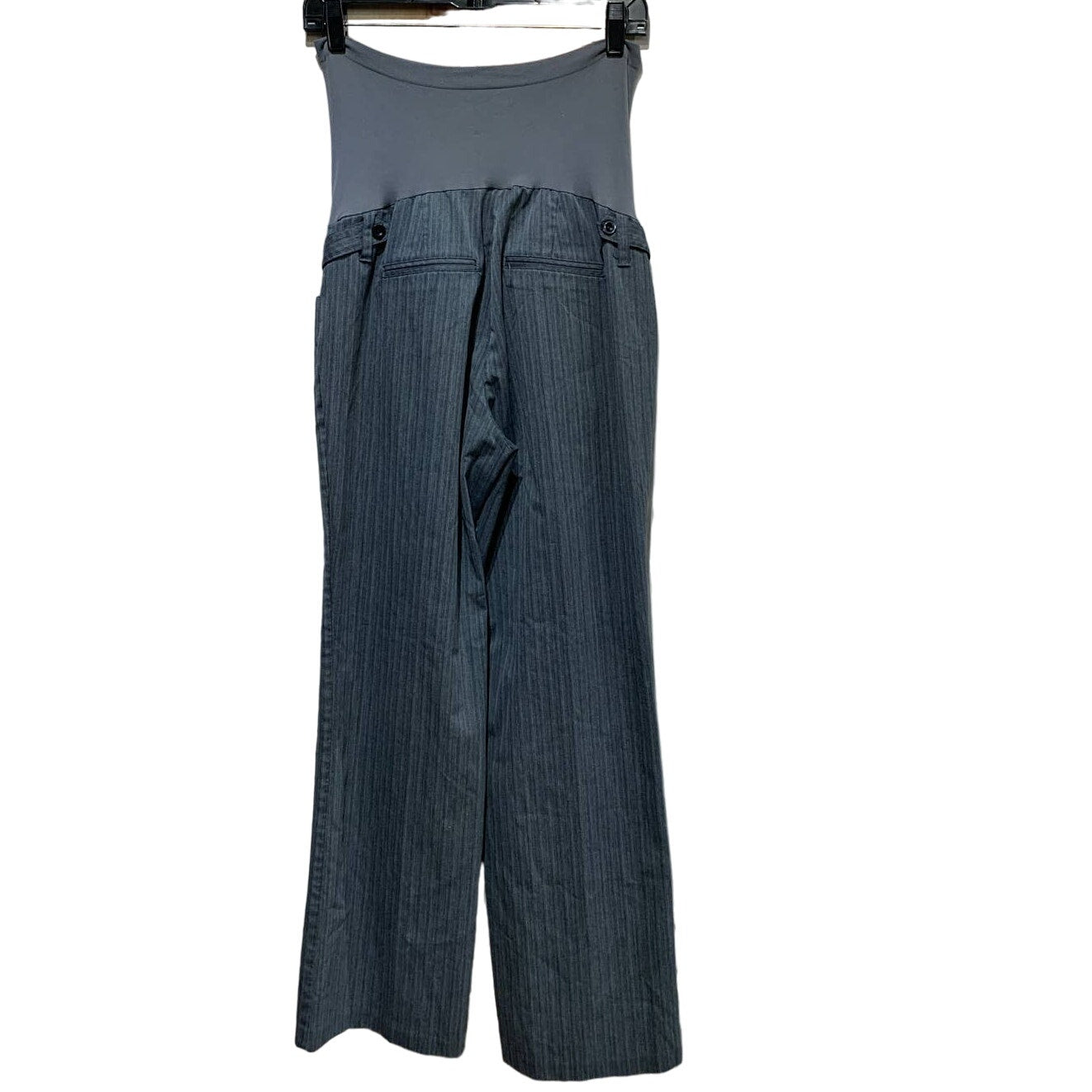 Motherhood Maternity Medium Stretch Panel PolyBlend Pin Striped Career Pants
