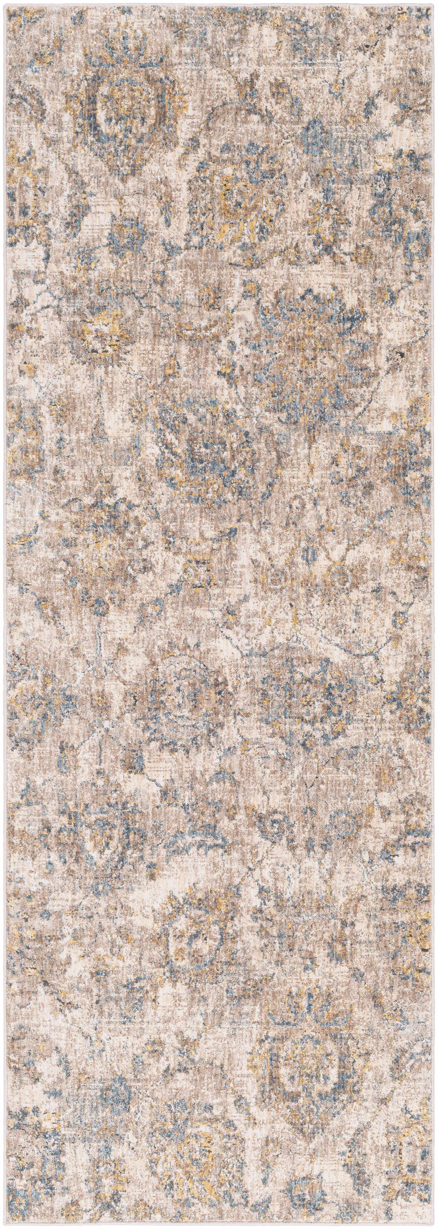 Morinville Teal Floral Rug-11