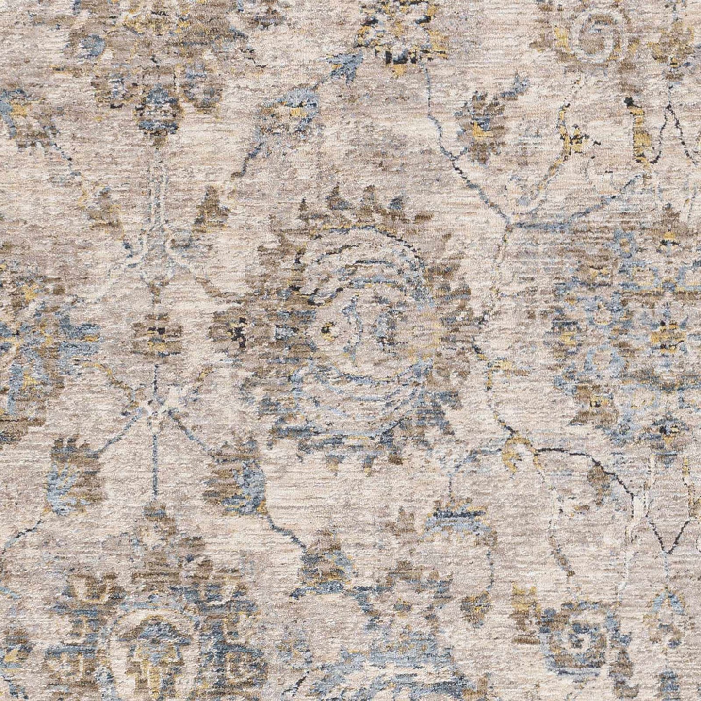 Morinville Teal Floral Rug-8