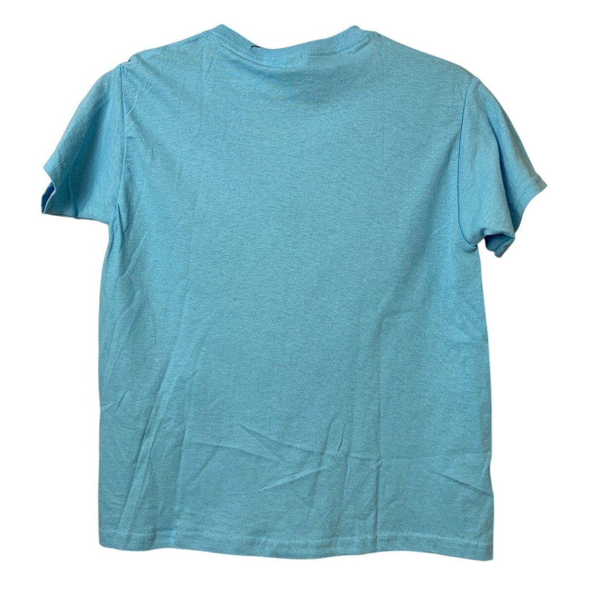 New Upcycled Hand Printed Youth Small Save Planet Earth Short Sleeve Tee Shirt