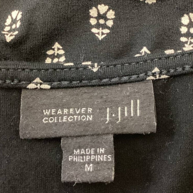 J Jill Wearever Collection Medium Sleeveless Stretchy Fit & Flare Floral Dress