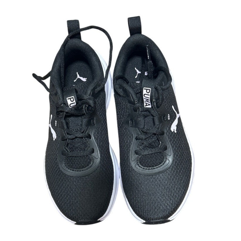 New In Box Puma Womens Size 6 Black White Lace Up Skyrocket Sneaker Shoes