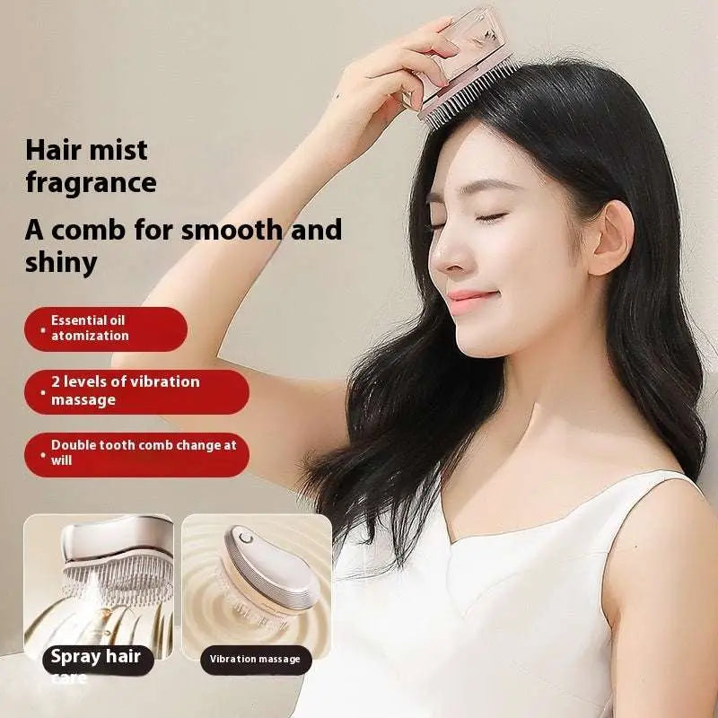 Electric Spray Massage Comb Hair Care Mist Device