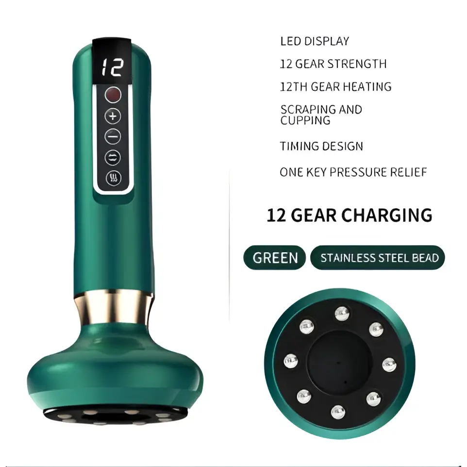 Electric Vacuum Cupping Massager and Gua Sha Device